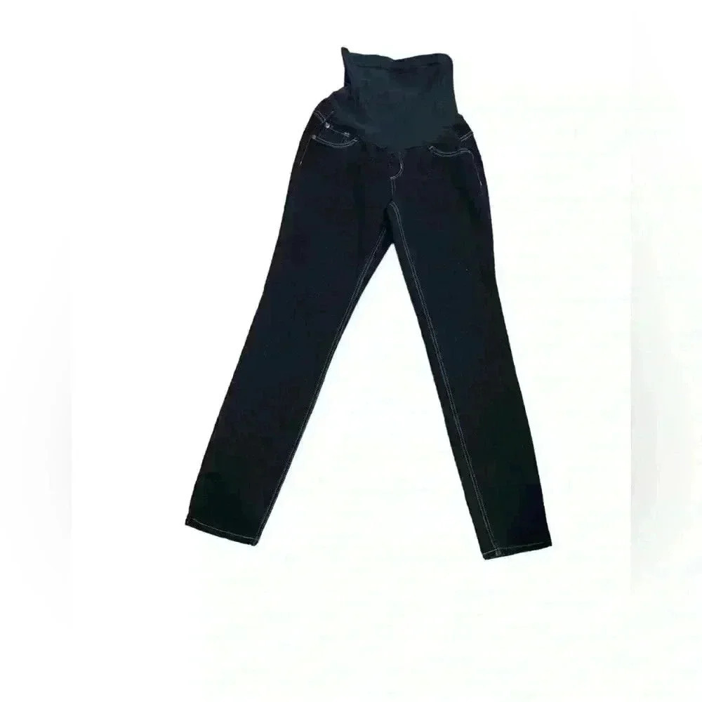 Indigo blue maternity jeans